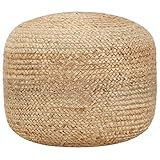 vidaXL Sitzpuff Pouf Sitzpouf Puff Sitzkissen Sitzhocker Fußhocker Hocker Fußbank Ottoman Fußbank Polsterhocker Fußschemel Handgefertigt 45x30cm J