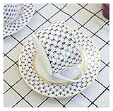 YUANLIN porzellantasse 200ml, feiner Bone China Kaffeetasse und Untertasse, russische Design Espressotassen, Porzellan Wiederverwendbare Tasse, Teezeremonie-Café porzellantasse Bone China (Color : B)