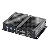 Kingdel Lüfterloser industrieller Mini-Desktop-PC Intel 7th Gen i5-7267U 2 Cores CPU, 8GB RAM 512G SSD 2×Lans 6×COM RS232 8×USB Micro PC W-iFi HD VGA, Windows 10