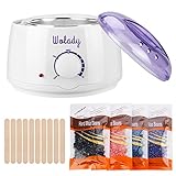 Wachs Haarentfernung Wachswärmer Heisswachs Wachsgerät, Wolady Wachserhitzer Warmwachsgerät Wachs Kit Set mit 4 Verschiedene Aromen B