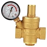 Druckminderer Wasser Keenso DN15 1/2-Zoll-Messing-Wasserdruckminderventil 1/2 '' Einstellbarer Wasserdruckregler mit Gewinde und M