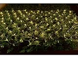 SWANEW LED Lichternetz 3 x 2M 204 LED warmweiß Lichterkette Netz 8 Modi Mit Memory-Funktion wasserdicht IP44 Innen und Außen Lichtketten für Party, Geburstag, Weihnachten, Hallow
