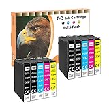 D&C 10x Kompatibel Ersatz für Epson T1285-T1281 T1282 T1283 T1284 Druckerpatronen für Epson Stylus Office BX305FW S22 SX125 SX130 SX230 SX235w SX420W SX425W SX430W SX435W SX438W SX440W SX445W