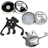 2 Pack Magnete Schleim Knete Spielzeug für Kinder,DIY Slime Set Schleim Kinderknete Set, Geschenke für mädchen Boy (Schwarz - Grau)