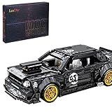 Bulokeliner Technik Sportwagen Bausteine Modell für Ford Mustang Hoonicorn, 828 Teile Bausteine Superauto zurückziehen Rennwagen, Kompatibel mit Lego T