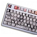 Sunzit Keycaps, 108 Tasten OEM PBT Keycaps Dye Sublimation Japanische Anime-Tastenkappe für Cherry Gateron Kailh Switch Mechanische Tastatur (nur Keycap
