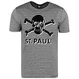 FC St. Pauli Stripe Terry T-Shirt Herren schwarz/weiß, M