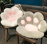 Further Katzenklauen-Sitzkissen, Winter-Plüsch-Pfoten-Kissen, Warmes Weiches Sitzkissen-Stuhlpolster, Sofa-Rückenkissen Niedliches Sitzkissen Für Erwachsene Kinder 80 x 70