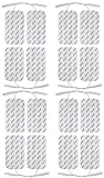 16 große Elektroden-Pads 10x5 cm | Universal Klebeelektroden für TENS-Gerät & EMS-Trainer | Sehr gute Haft- und Leitfähigkeit | Wiederverwendbare Gel-Pads | Zertifiziertes Medizinprodukt - ax