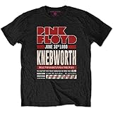 Pink Floyd Knebworth '90 Red offiziell Männer T-Shirt Herren (Medium)