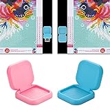 Diamant-Malerei-Zubehör, Licht-Pad-Schalter-Abdeckung, für 5D-DIY-Diamant-Kunst-Zubehör und Werkzeug-Kits, A3, A4, A5, B4, Licht-Pad-Box, Tablet-PC (Pink & Blau)