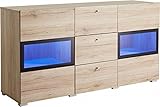 Moebelaktionsshop24 Sideboard ANBAUWAND Wohnzimmer WOHNWAND Eiche SAN REMO NEU 502310