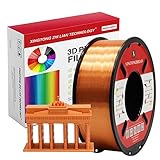 PLA 3D Drucker Filament 1.75mm 3D-Druckmaterialien für 3D Stift Druck Maßgenauigkeit +/- 0.02 (Kupfer Seiden, 1kg / Spule)