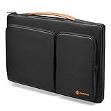 tomtoc Tasche Hülle für 13' MacBook Air M1, 13' MacBook Pro M1, 12,4' Surface Laptop Go, 12,3' Surface Pro, 12,9' iPad Pro 2018-2021, Stoßfest Laptoptasche Notebook Aktentasche, Schw