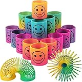 LISOPO 24 Stück Regenbogenspirale Springs Magic Rainbow Puzzle Mitbringsel Kindergeburtstag Lernspielzeug