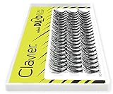 Clavier Künstliche Wimpern in Büscheln Du2o Double Volumen | Wimpern in einem Büschel | Verschiedene Längen von 8 bis 14 mm | Ultravolumen, für einen perfekten Look