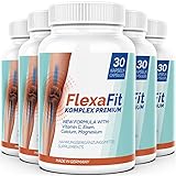 FlexaFit Komplex Premium - 5x 30 Kapseln Flexa Fit I Hochwertiges Nahrungsergänzungsmittel mit Glucosamin Sulfat, Brennesselblätter, Kurkuma und mehr (5 Dosen)