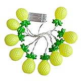 DELITLS Obst-Lichterkette, batteriebetrieben, für Innen- und Außenbereich, für Hochzeit, Zuhause, Geburtstag, Garten, Hof, Terrasse, Party, Kinderzimmer, Dekoration (Ananas)