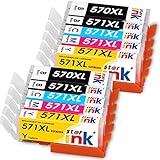 St@r ink 570 XL 571 XL Tintenpatronen kompatibel für Canon PGI-570 CLI-571 für Canon PIXMA MG5750 MG5751 MG5752 TS5050 TS5051 TS5053 MG5753 MG6850 MG6851 MG6852 MG6853 TS6050 TS6051 TS6052