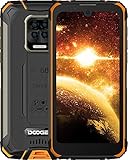 DOOGEE S59 (Offiziell) Outdoor Smartphone (2021) ohne Vertrag 10050mAh Akku Android 10 5.71 Zoll Qcta-Core Handy 4GB RAM+64GB ROM/256GB 16+8MP Kameras IP68/IP69K NFC GPS Orang