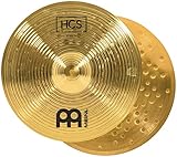 Meinl Cymbals HCS 14 Zoll (35,56cm) Hihat Becken für Schlagzeug – Paar – Messing, traditionelles Finish (HCS14H)