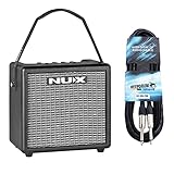 Nux Mighty 8BT tragbarer Gitarren-Verstärker mit Bluetooth + keepdrum Klinkenkab
