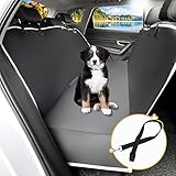 Toozey Hundedecke Auto Rückbank mit Seitenschutz, wasserdichte Kratzfest Autoschondecke Hund Rücksitz mit Anschnallgurt für Auto/Kombis/Van/SUV, 147x137