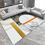 EUYXCRV Home Schlafzimmer Wohnzimmer Feiner Kristall Samtteppich, Weicher Geometrischer Teppich, Couchtisch Kissen Sofa Teppich Eingang Teppich 60 x 90