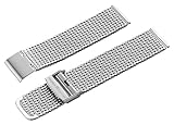 Maurice Lacroix Milanaise Edelstahl-Armband für Herren-Uhren aus feinem Stahl Metall Ersatzband SS002 für Eliros Les Classiques Pontos Masterpiece Aikon Breite 20 mm feingliedrig