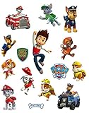Kibi Paw Patrol Wandtattoo Schlafzimmer Jungen Mädchen Große Kinder Paw Patrol Wandtattoo für Kinderzimmer Paw Patrol Wandaufkleber/Wandsticker Paw Patrol M