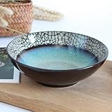 IGOSAIT Schüssel Porzellan Müslischalen Pasta Suppenschüssel Serving Compatible with Salat/Ramen (Farbe: 6911900000)