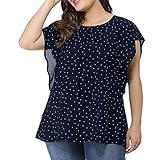 Tshirt Damen Sommer Kurzarm Shirt Mode Sweatshirt Bluse Kurze Ärmel Sommerbluse Plus Size Tunika Bluse Streetwear Sommer große größen T