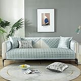Sofa Überwürfe 1,2,3,4-Sitzer, Ecksofabezug Bank/Stuhlbezug, Armlehnenbezug, Weicher waschbarer Möbelschutz für Kinder, Haustiere-45x45cm Kissenbezug_Blau-Verkauft in stück