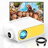 Mini Beamer,GETITOP Mini Projector Portable,Led Beamer Geschenke für Kinder,LED Handy Video-Beamer Full HD für Heimkino,für Draußen,Film Projektor mit HDMI USB TV AV-Schnittstellen und Fernbedienung
