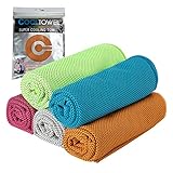 IPOTIUS 5er Set Kühlendes Handtuch Sporthandtuch Microfaser Handtuch, für Fitness Sport Reise Camping Yoga, 5p