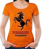 Fibonacci Ferrari Damen T-Shirt orange S