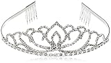 Hochzeit Diadem Brautbrautjungfern Strass Kronen Stirnband Tiara Schließe Haarspange p