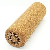 Enhal® Premium | Faszien-Massage-Rolle aus ökologisch 100% Naturkork | Yoga Pilates Gymnastik & Fitness | Selbstmassage | Balance Board | Cork Roller 10x30