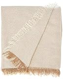 Martina Home, Espiga, Bettüberwurf, Mehrzweck/Plaid 230 x 260 cm Beige (Crudo Beige)