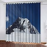 TTBBBB Vorhang Kinderzimmer Blauer Baum B 234 x H 183 cm Junge ​mit Mädchen Schlafzimmer Wohnzimmer Kinderzimmer - 3D Digitaldruck mit Ösen Thermo Vorhang