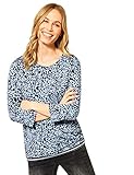 Cecil Damen 315924 T-Shirt, Light Blue Melange, XL