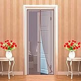 LZHBD Fliegengitter Tür Balkontür Insektenschutz Fliegenvorhang ohne Bohren - mit Magnet-Verschluss, Auto Schließen Luft kann frei strömen 70 x 270 cm B