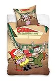 Bettwäsche-Set COURAGE der feige Hund Cartoon Network Original Bettbezug 140 x 200 cm und Kissenbezug 70 x 90 cm 100 % Baumw