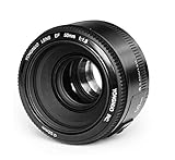 YONGNUO YN50mm F1.8 Autofokus Objektiv mit Canon EF Bajonett, kompatibel mit wie Canon350D/450D/500D/600D/650D/700D/60D/5D Mark II/5D Mark III