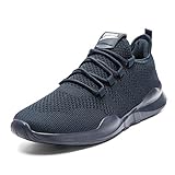 CAIQDM Herren Sneaker Schuhe Herren Laufschuhe Sportschuhe Turnschuhe Joggingschuhe Outdoor Freizeitschuhe MäNner Tenni Walking Shoes Blau Sneaker 46 H