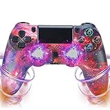 YUNR Night Light Wireless Controller für PS4, Bluetooth Game Controller für PS4/PS4 Slim/PS4 Pro, Gamepad mit 600mAh Batterie Dual Vibration und Audio Jack Controller,S7