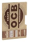 OCB Craft, kurze Blättchen aus Hanf, Doppelfenster, 100 Blättchen pro Heftchen 5 H