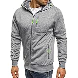 Asija Hoodie Herren Zip Kapuzenpullover Kapuzenjacke Kapuzenpulli mit Reißverschluss Langarm Zipper Sweatjacke Sweatjacke Casual Hooded Sweatshirt Herbst Winter Sweater Oberteile Outw