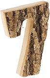 TentHome Vintage Holz Nummer Zahlen Hölzerne Buchstaben 0-9 Landhaus Türnummer Hausnummer DIY Dekoration für Tür Kinderzimmer Hochzeit Geburtstag Feier 8