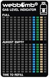 webbomb® GASSTAND ANZEIGER Gas Grill Flasche Gasanzeiger Level Indikator Füllstandanzeiger Camping